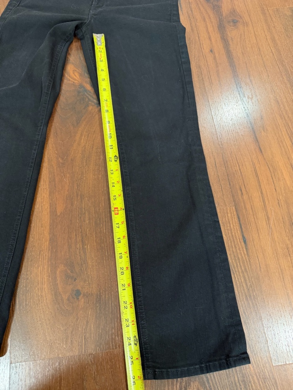 Mother The Mid Rise Dazzler Ankle Women 28 Black Not Guilty Stretch Denim - Picture 9 of 12